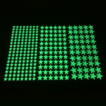 Leuchtsterne 122 STK. ☆ selbstklebend & extrastark ☆ Leuchtsticker leuchten im Dunkeln ☆ 3 Größen – Sternenhimmel für Kinderzimmer, Wand & Decke ☆ Glow in The Dark Sterne